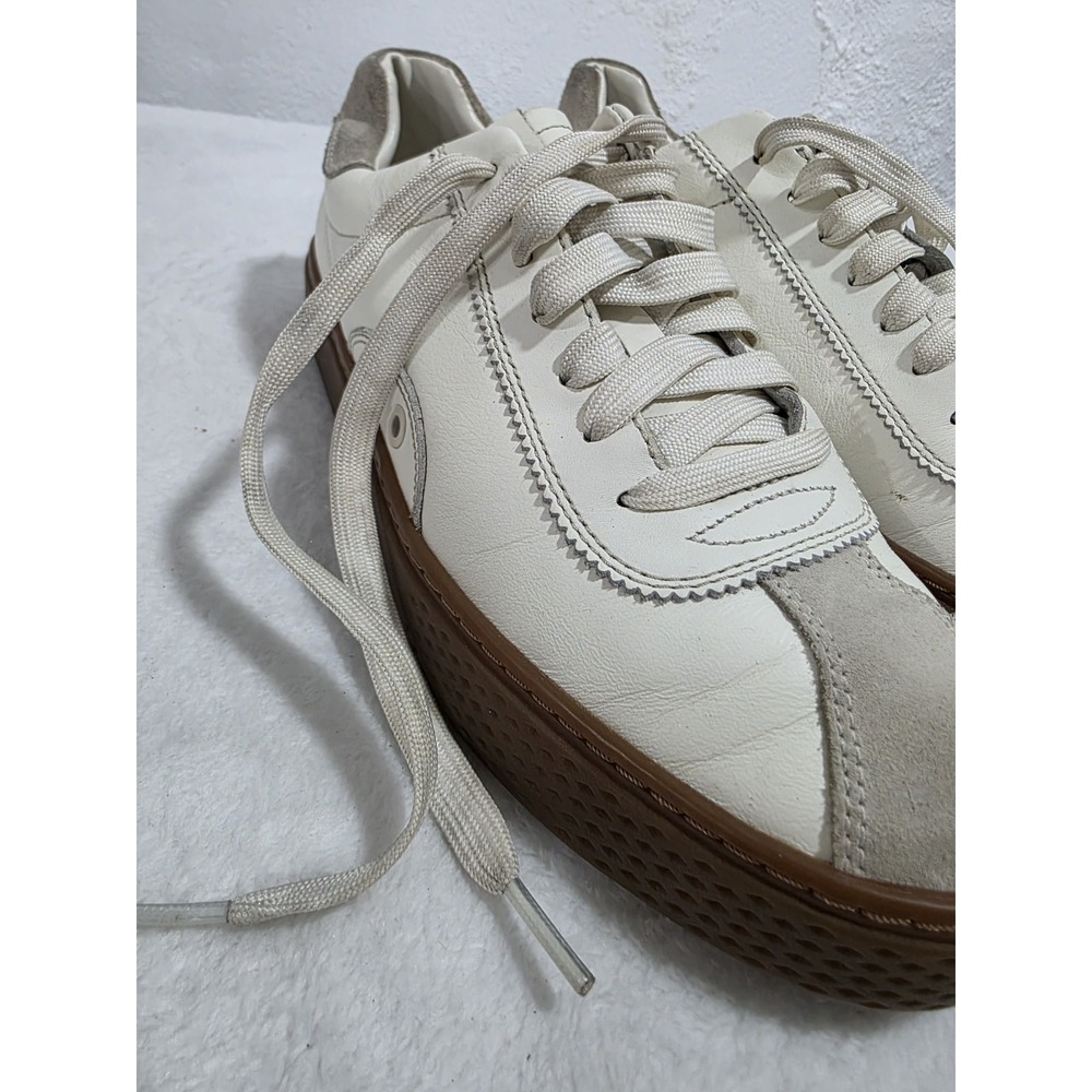 Polo Ralph Lauren Jermain Green Leather Suede Lace Up Sneaker Shoe Mens 8D - Picture 6 of 14